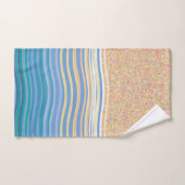 Door het strand en de golven van de zee bad handdoek (Handdoek)