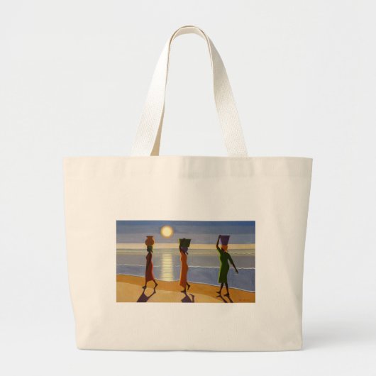 Door het strand van 2007 grote tote bag (Voorkant)
