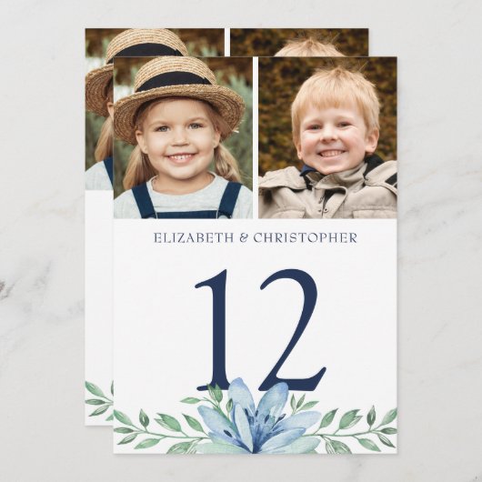 Door het Tabelnummer van de Berichten van de Foto' Kaart (Voorkant / Achterkant)