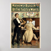 Door het  theater van de Golven van het Zad Zee Poster (Voorkant)