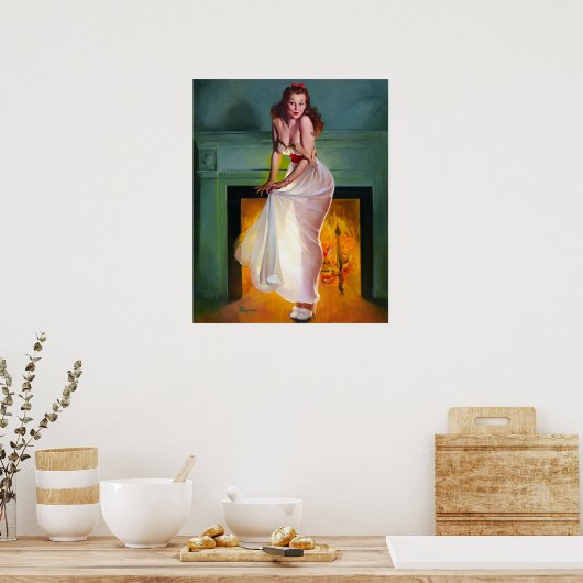 Door het vuur omhoog poster (Keuken)