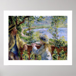 "Door het water" van Pierre-Auguste Renoir Poster