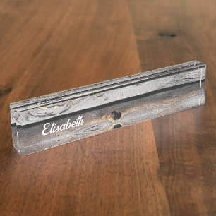 door het weer als oude houten achtergrondnaam gete naambordje