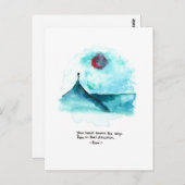 Door het zee briefkaart (Voorkant / Achterkant)