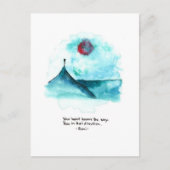 Door het zee briefkaart (Voorkant)