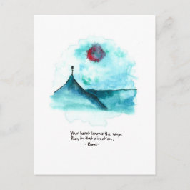 Door het zee briefkaart