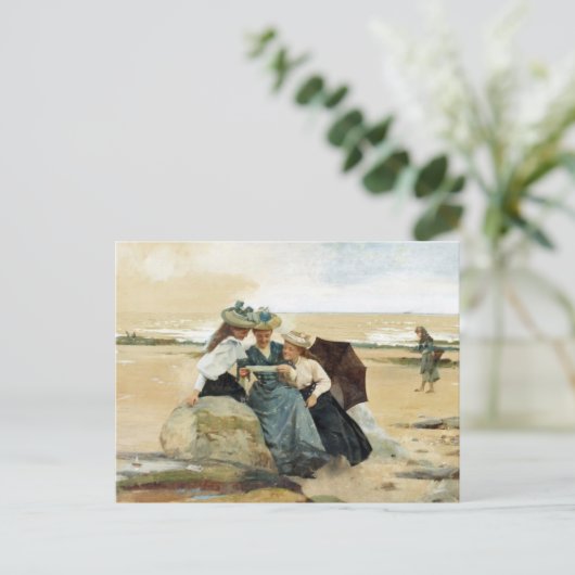 Door het zee briefkaart (Staand voorkant)