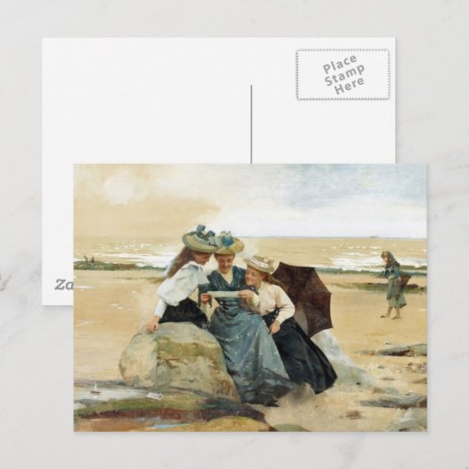 Door het zee briefkaart (Voorkant / Achterkant)