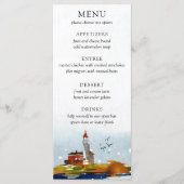 Door het Zee bruiloft menu (Voorkant)