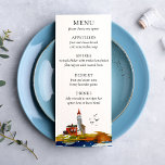 Door het Zee bruiloft menu<br><div class="desc">Een deel van het Collectie "Door het Zee" bruiloft</div>