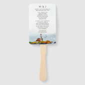 Door het Zee bruiloft programma Fan Handwaaier (Voorkant)