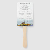 Door het Zee bruiloft programma Fan Handwaaier (Achterkant)