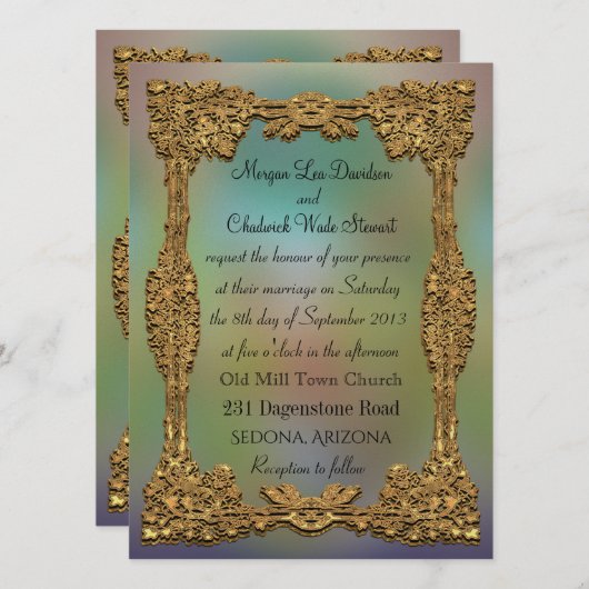 door het Zee Gala officiële uitnodiging tot weduwe (Voorkant / Achterkant)