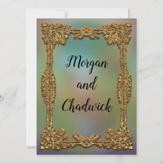 door het Zee Gala officiële uitnodiging tot weduwe (Achterkant)