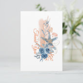 Door het Zee Hartelijk dank Bedankkaart (Staand voorkant)