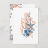 Door het Zee Hartelijk dank Bedankkaart (Voorkant / Achterkant)