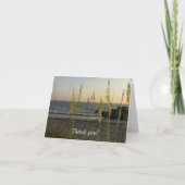 Door het Zee haver dank je Bedankkaart (Voorkant)