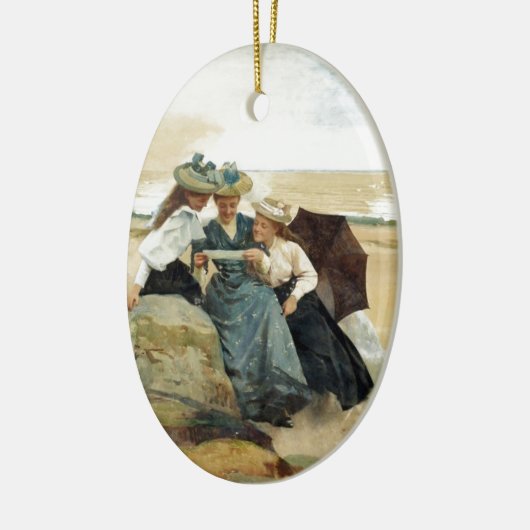 Door het Zee Keramisch Ornament (Links)