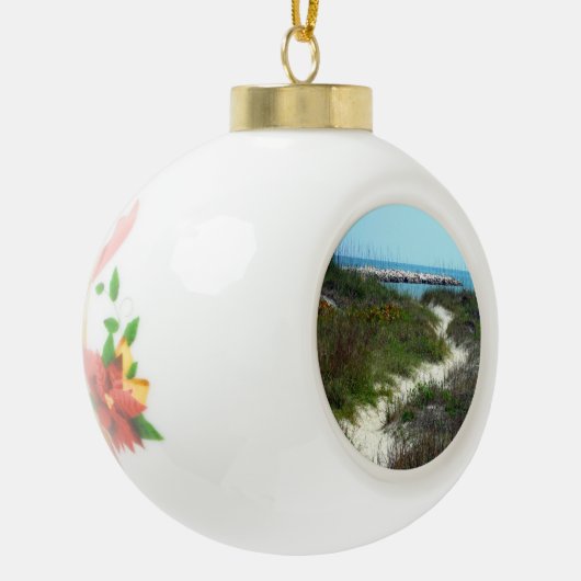 Door het Zee Keramische Bal Ornament (Links)