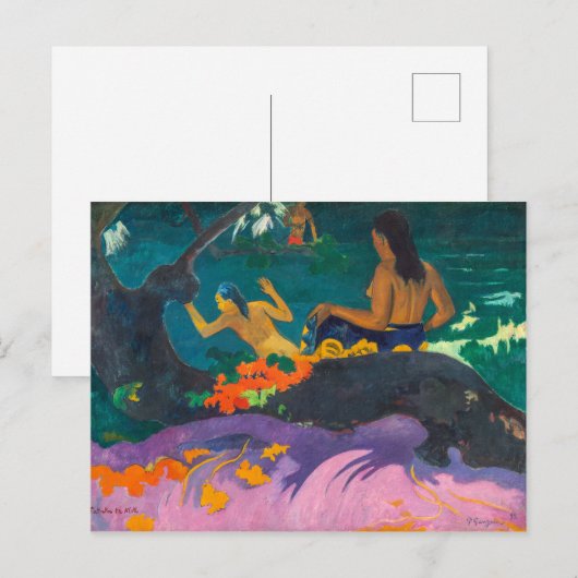 Door het Zee | Paul Gauguin | Fotoafdrukken Briefkaart (Voorkant / Achterkant)