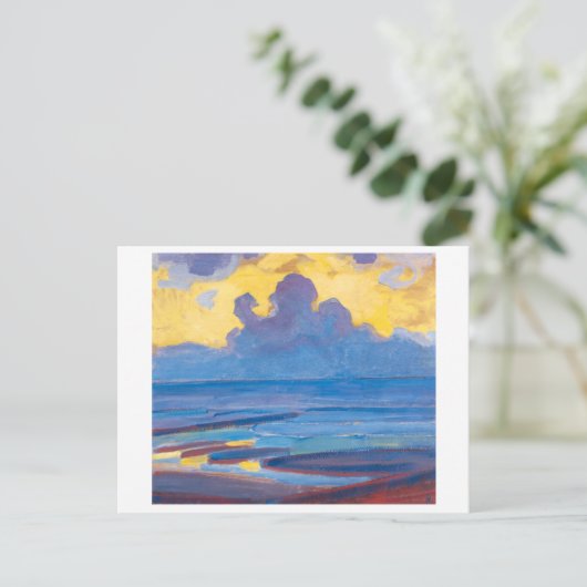 Door het Zee | Piet Mondrian | Briefkaart (Staand voorkant)