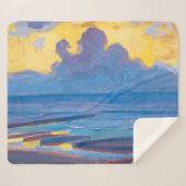 Door het Zee | Piet Mondrian | Sherpa Deken (Voorkant (horizontaal))