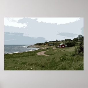 Door het zee poster
