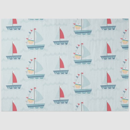 Door het Zee Series Design 4 Tissuepapier (Voorkant)