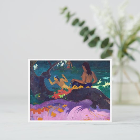 Door het Zee van Gauguin Briefkaart (Staand voorkant)