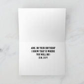 DOOR HET ZEE VOOR UW VERJAARDAG** KAART (Binnen)