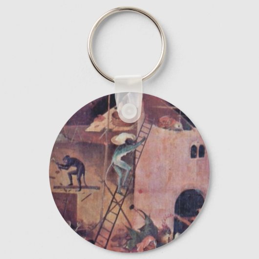 Door Hieronymus Bosch (beste kwaliteit) Sleutelhanger (Voorkant)