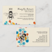 Door honingbijen getrokken prijslijst met prijsoph visitekaartje (Voorkant / Achterkant)