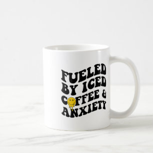 Door ijskoffie en angst geestelijke gezondheid op  koffiemok