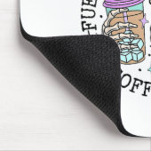 Door ijskoffie en angst mentale gezondheidsbewustz muismat (Hoek)