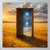 Door in the Wheat Poster (Voorkant)