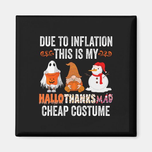 Door Inflatie Dit is mijn HalloThanksMas Goedkope  Magneet (Voorkant)