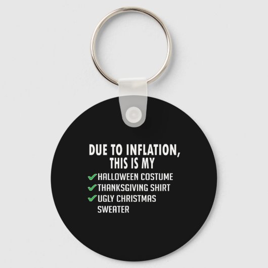 Door inflatie Halloween Thanksgiving Kerst Sleutelhanger (Voorkant)