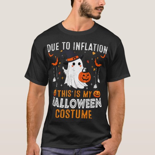 Door inflatie is dit mijn halloween kostuum t-shirt (Voorkant)