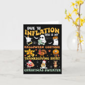 Door inflatie is dit mijn halloween Thanksgiving Kaart (Gele Bloem)