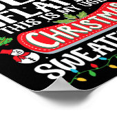 Door inflatie lelijke kersttruien Grappige Mannen Poster (Hoek)