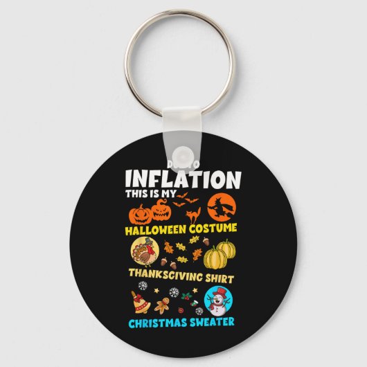 Door inflatie Mijn Halloween Thanksgiving Kerstmis Sleutelhanger (Voorkant)