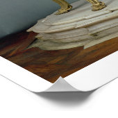 Door Jacques Caffi gemaakte astronomische klok in  Poster (Hoek)