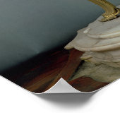 Door Jacques Caffi gemaakte astronomische klok in  Poster (Hoek)