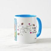 Door je dromen worden geleid_ mok (Voorkant rechts)