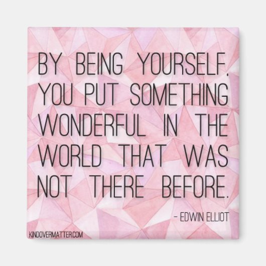 Door jezelf te zijn magneet (Voorkant)