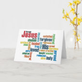 Door Jezus ben je... Kaart (Gele Bloem)