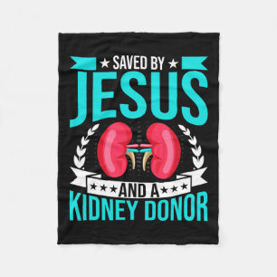 Door Jezus en een nierdonor Nierziekte Awarene Fleece Deken
