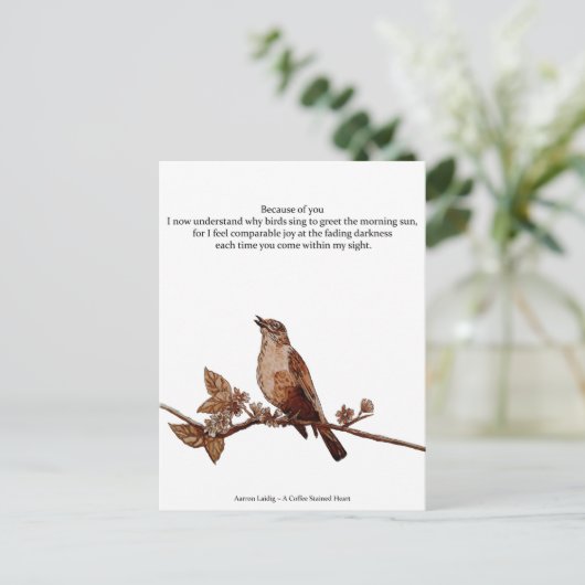 Door jou briefkaart (Staand voorkant)