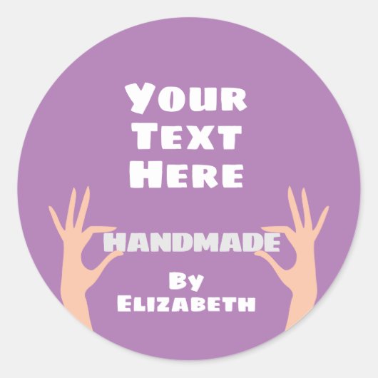 Door jou gegeven ronde sticker (Voorkant)
