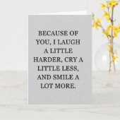 DOOR ‘JOU’ GLIMLACH IK VEEL MEER KAART (Gele Bloem)